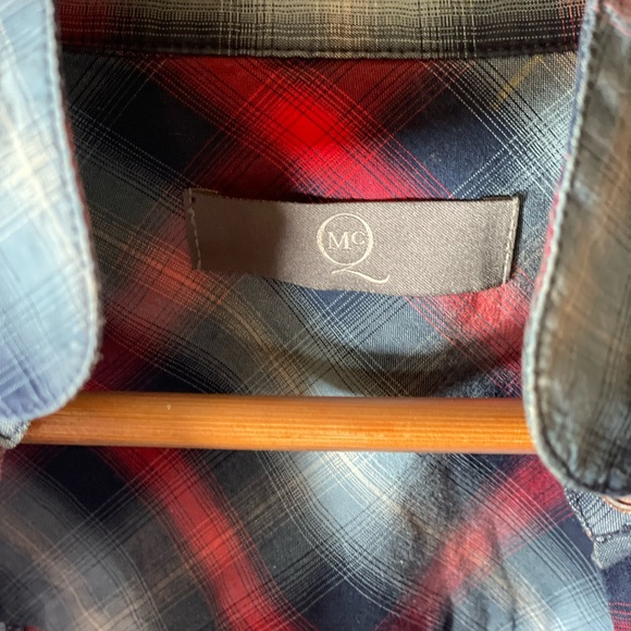 authentic alexander mcqueen plaid shirt with shoulder ties - Picture 2 of 3